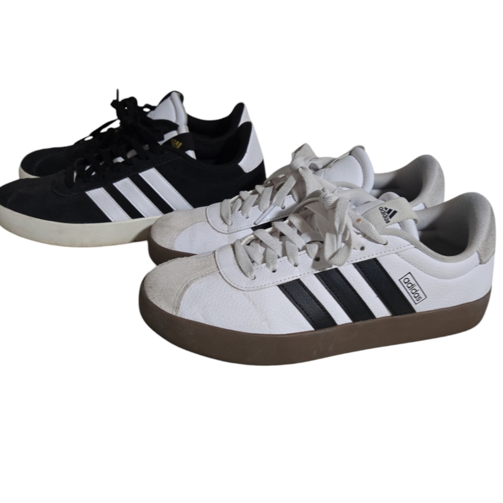 Adidas VL Court 3.0 Bundle of 2 Women's Sneaker Size 8.5